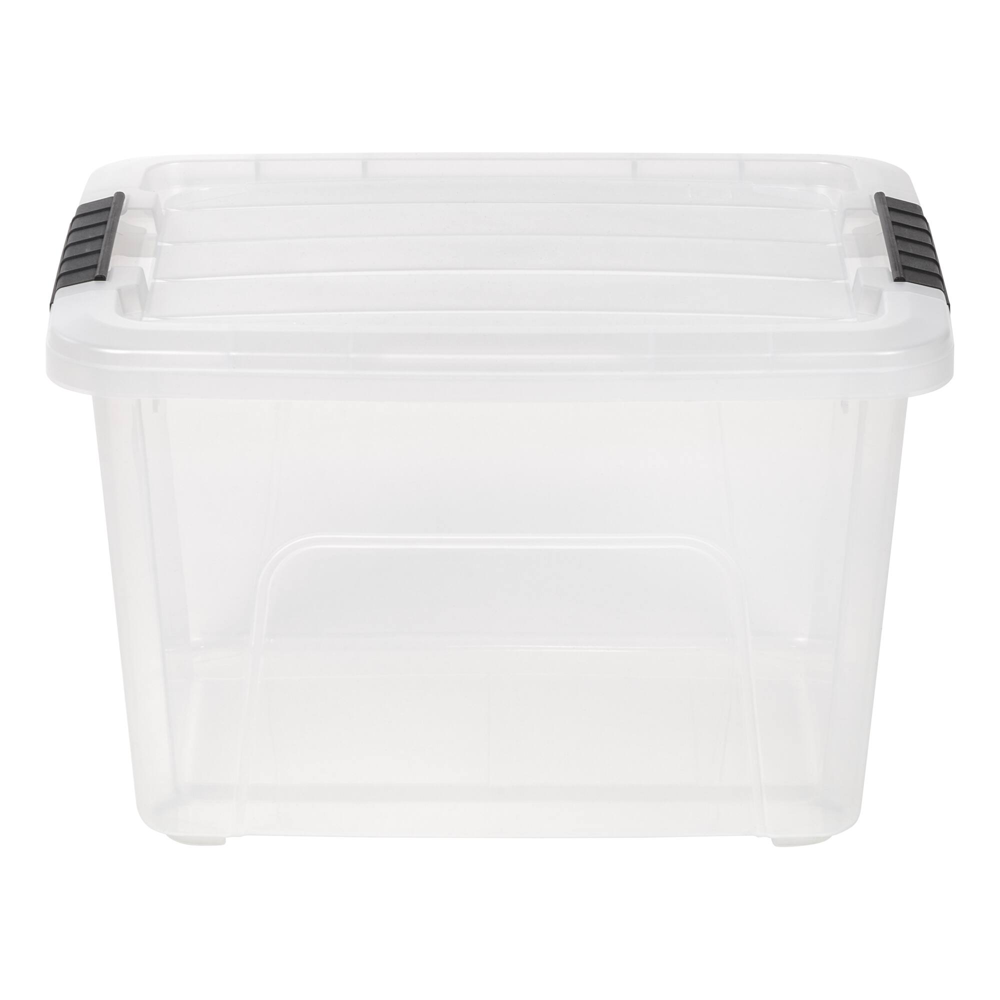 IRIS® 20.5qt. Buckled Clear Boxes with Clear Buckle Lids, 6ct.